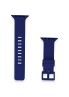 Newface Apple Watch 38mm KR408 Çizgili Silikon Kordon - Lacivert