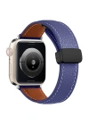 Newface Apple Watch 38mm KR414 Daks Deri Kordon - Lacivert