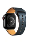 Newface Apple Watch 38mm KR415 Luaz Deri Kordon - Lacivert