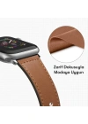 Newface Apple Watch 38mm KR415 Luaz Deri Kordon - Pembe