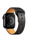 Newface Apple Watch 38mm KR415 Luaz Deri Kordon - Siyah