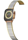 Newface Apple Watch 38mm Made Metal Kordon - Gümüş-Gold