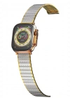Newface Apple Watch 38mm Made Metal Kordon - Gümüş-Gold