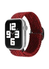 Newface Apple Watch 38mm Star Kordon - Siyah-Bordo