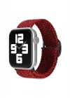 Newface Apple Watch 38mm Star Kordon - Siyah-Bordo
