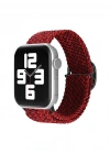 Newface Apple Watch 38mm Star Kordon - Siyah-Bordo