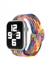 Newface Apple Watch 38mm Star Kordon - Siyah-Kırmızı-Sarı