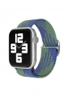 Newface Apple Watch 38mm Star Kordon - Yeşil-Lacivert