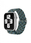 Newface Apple Watch 38mm Star Kordon - Zigzag Mavi-Yeşil