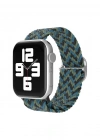 Newface Apple Watch 38mm Star Kordon - Zigzag Mavi-Yeşil