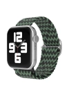 Newface Apple Watch 38mm Star Kordon - Zigzag Yeşil-Siyah