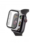 Newface Apple Watch 40mm Camlı Kasa Ekran Koruyucu - Gümüş
