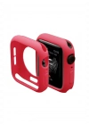 Newface Apple Watch 40mm Silikon Alt Kasa - Kırmızı