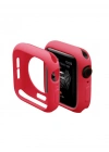 Newface Apple Watch 40mm Silikon Alt Kasa - Kırmızı