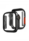 Newface Apple Watch 41mm Watch 49mm Kasa Dönüştürücü ve Ekran Koruyucu - Siyah