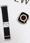 Newface Apple Watch 42mm Forest Kumaş Kordon - Siyah