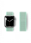 Newface Apple Watch 42mm Hasırlı Cırtcırtlı Kordon - Turkuaz