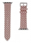 Newface Apple Watch 42mm Karo Motif Kordon - Pembe