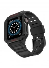 Newface Apple Watch 42mm KR401 Silikon Kordon - Siyah
