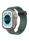 Newface Apple Watch 42mm KR412 Elegance Stylısh Kordon - Koyu Yeşil