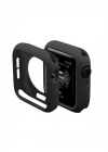 Newface Apple Watch 42mm Silikon Alt Kasa - Siyah