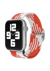 Newface Apple Watch 42mm Star Kordon - Beyaz-Kırmızı