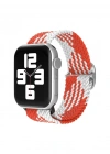 Newface Apple Watch 42mm Star Kordon - Beyaz-Kırmızı