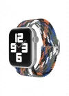 Newface Apple Watch 42mm Star Kordon - Gri-Turuncu