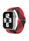 Newface Apple Watch 42mm Star Kordon - Kırmızı-Siyah