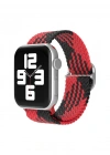 Newface Apple Watch 42mm Star Kordon - Kırmızı-Siyah