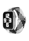 Newface Apple Watch 42mm Star Kordon - Siyah-Beyaz