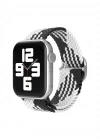 Newface Apple Watch 42mm Star Kordon - Siyah-Beyaz