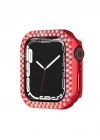 Newface Apple Watch 42mm Taşlı Kasa - Kırmızı