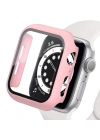 Newface Apple Watch 44mm Camlı Kasa Ekran Koruyucu - Rose