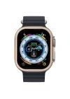 Newface Apple Watch Ultra 49mm Alüminyum Kasa Cam Ekran Koruyucu - Gold