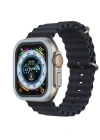 Newface Apple Watch Ultra 49mm Alüminyum Kasa Cam Ekran Koruyucu - Mavi