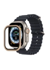 Newface Apple Watch Ultra 49mm Alüminyum Kasa Cam Ekran Koruyucu - Yıldız Işığı