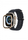 Newface Apple Watch Ultra 49mm Alüminyum Kasa Cam Ekran Koruyucu - Yıldız Işığı