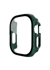 Newface Apple Watch Ultra 49mm Desert Camlı Kasa Ekran Koruyucu - Koyu Yeşil