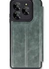 Newface General Mobile Era 50 Kılıf Flip Cover - Koyu Yeşil
