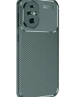 Newface Honor 200 Kılıf Auto Focus Karbon Kapak - Koyu Yeşil