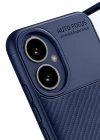 Newface Honor 400 Kılıf Auto Focus Karbon Kapak - Lacivert