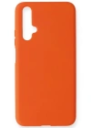 Newface Huawei Honor 20 Kılıf Nano içi Kadife Silikon - Turuncu