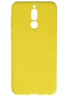 Newface Huawei Mate 10 Lite Kılıf Nano içi Kadife Silikon - Sarı