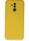 Newface Huawei Mate 20 Lite Kılıf Nano içi Kadife Silikon - Sarı