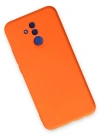 Newface Huawei Mate 20 Lite Kılıf Nano içi Kadife Silikon - Turuncu