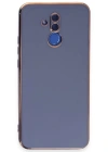 Newface Huawei Mate 20 Lite Kılıf Volet Silikon - Mavi