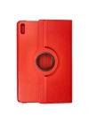 Newface Huawei MatePad SE 11 Kılıf 360 Tablet Deri Kılıf - Kırmızı