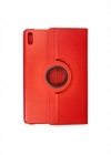 Newface Huawei MatePad SE 11 Kılıf 360 Tablet Deri Kılıf - Kırmızı