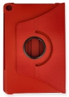 Newface Huawei MatePad T10S 10.1 Kılıf 360 Tablet Deri Kılıf - Kırmızı